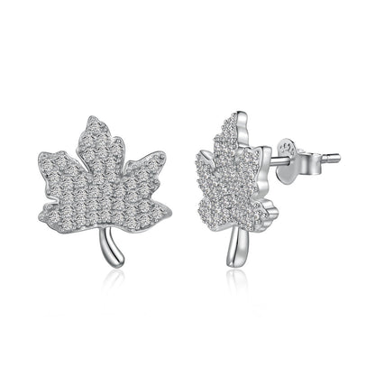 Angela Jewelry]Exquisite Maple Leaf Design Earrings