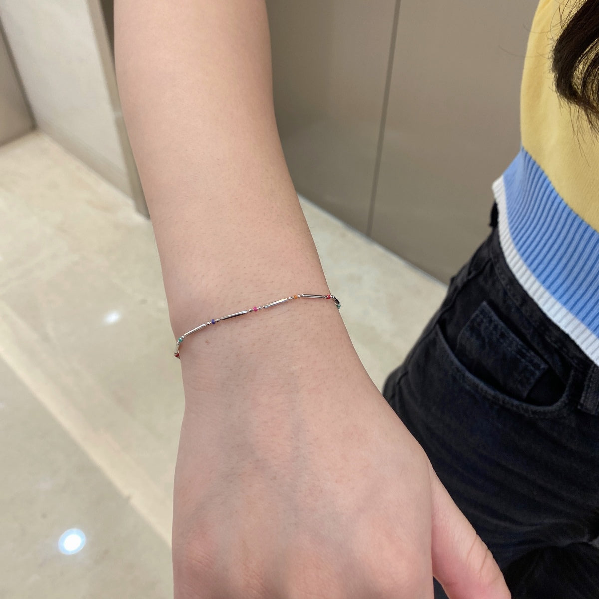 Angela Jewelry]Unique Colorful Daily Bracelet