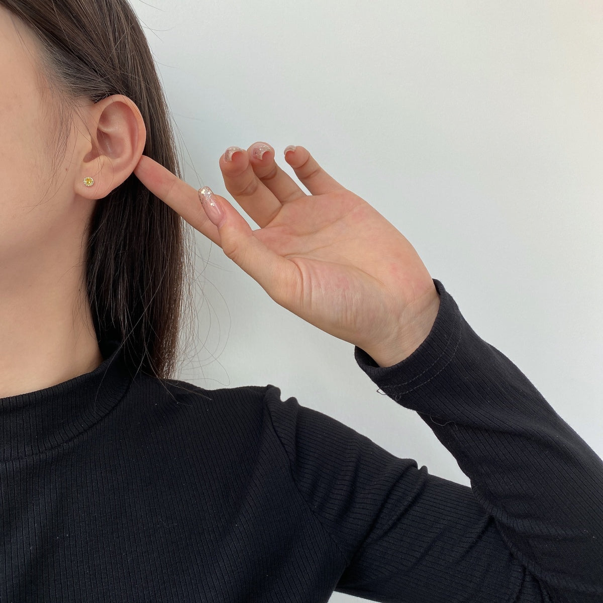 Angela Jewelry]Sparkling Colorful Round Shape Earrings