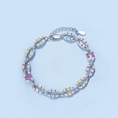 Angela Jewelry]Dazzling Colorful Daily Bracelet