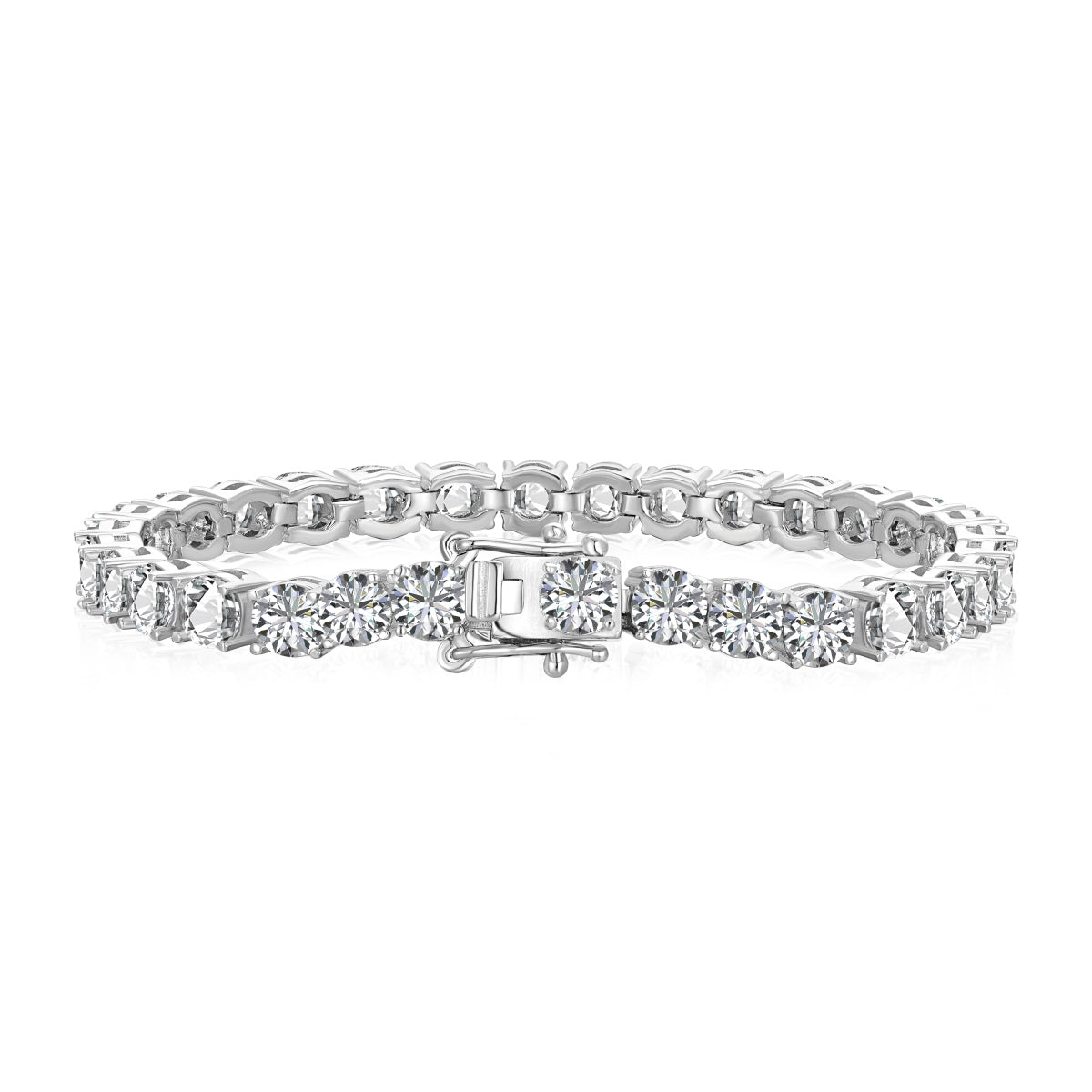 Angela Jewelry]Ornate Sparkling Round Cut Wedding Bracelet
