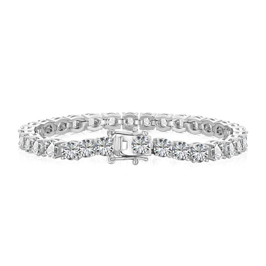 Angela Jewelry]Ornate Sparkling Round Cut Wedding Bracelet