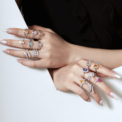 Angela Jewelry]Unique Vivid Snake Shape Daily Ring