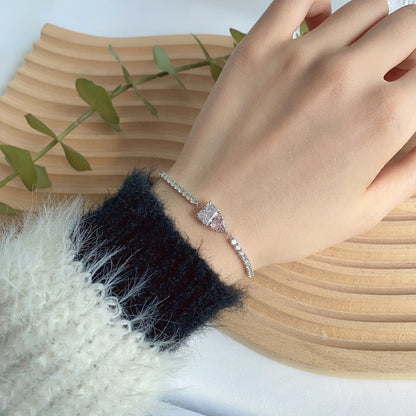 Angela Jewelry]Dazzling Unique Multi Shape Lover Bracelet