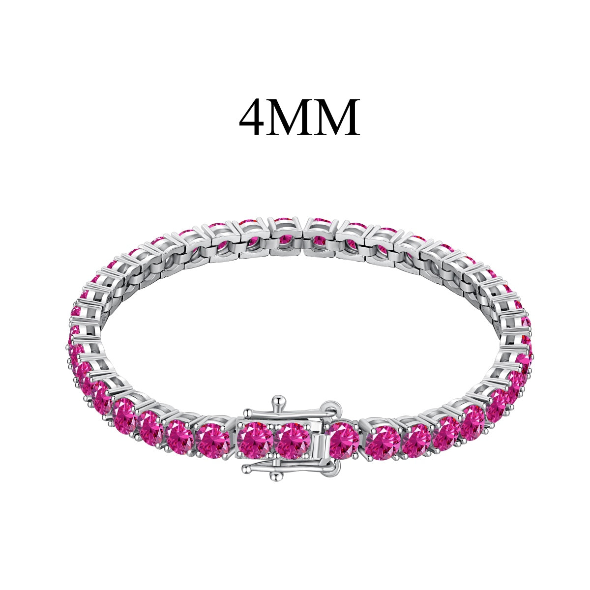 Angela Jewelry]Radiant Colorful Round Cut Party Bracelet