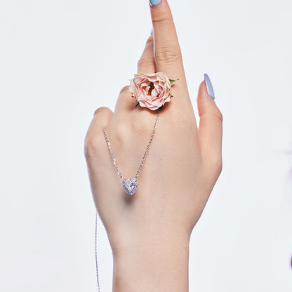 Angela Jewelry]Exquisite Heart Shape Necklace