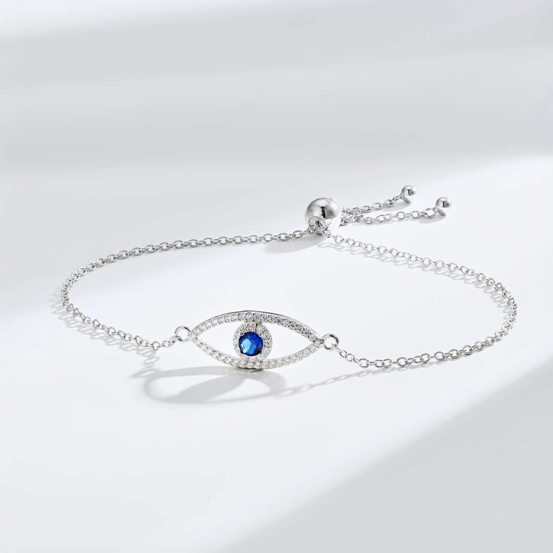 Angela Jewelry]Devil's Eye Hollow Design Bracelet