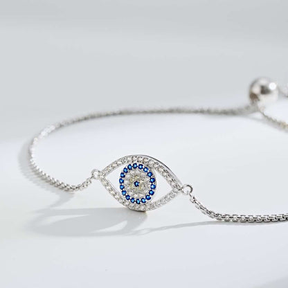 Angela Jewelry]Dazzling Eye Shape Necklace