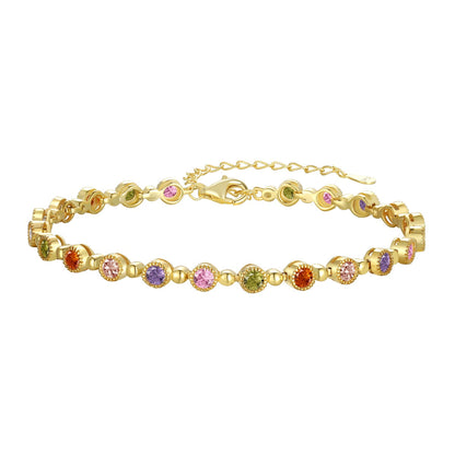 Angela Jewelry]Sparkling Exquisite Round Cut Party Bracelet