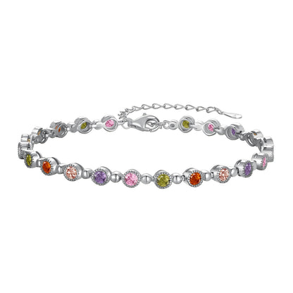 Angela Jewelry]Sparkling Exquisite Round Cut Party Bracelet