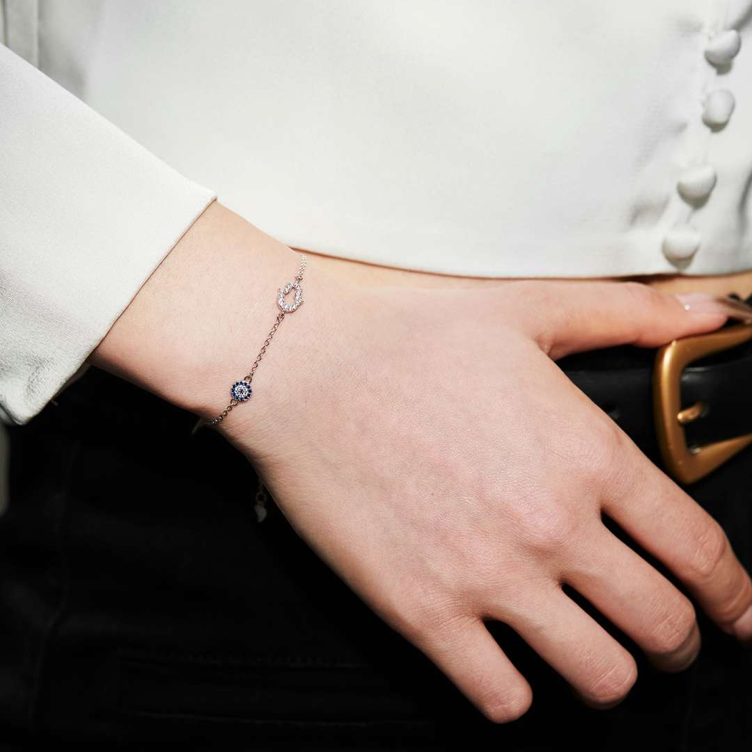 Angela Jewelry]Gost Shape & Round Shape Necklace