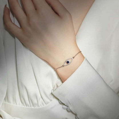 Angela Jewelry]Devil's Eye Hollow Design Bracelet