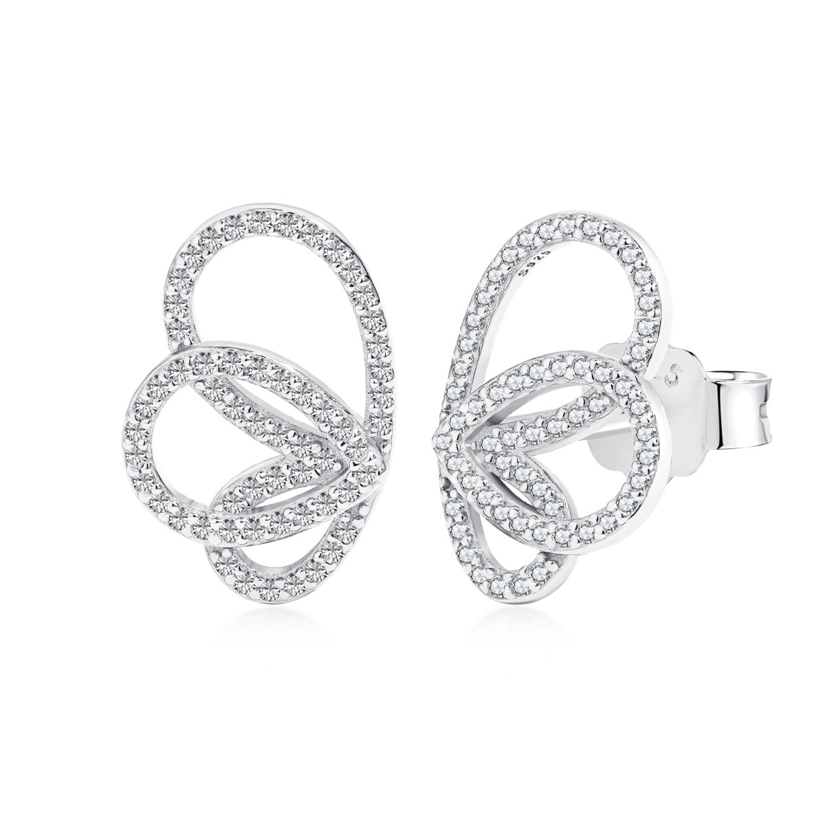 Angela Jewelry]Exquisite Butterfly Shape Earrings