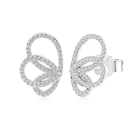 Angela Jewelry]Exquisite Butterfly Shape Earrings