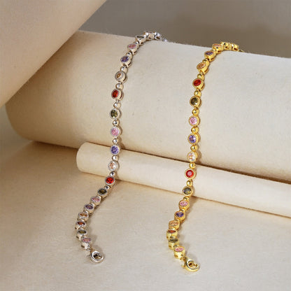 Angela Jewelry]Sparkling Exquisite Round Cut Party Bracelet