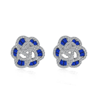 Angela Jewelry]Exquisite Flower Shape Daily Earrings
