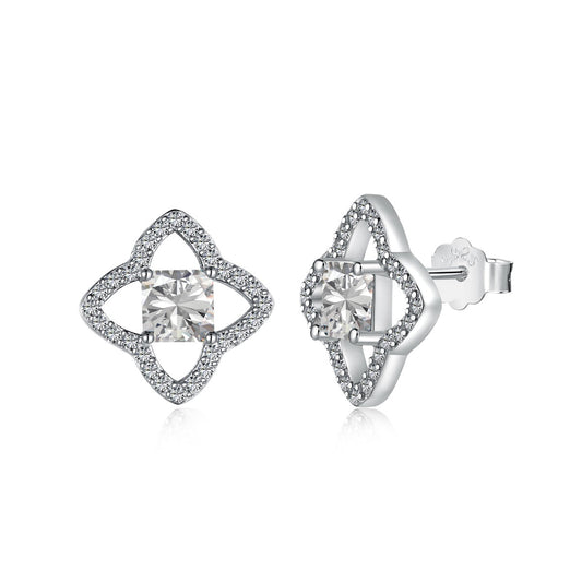 Angela Jewelry]Elegant Star Shape Princess Cut Daily Earrings