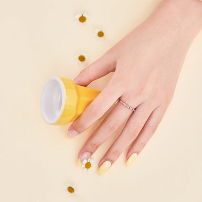 Angela Jewelry]Charming Colorful Round Cut Daily Ring