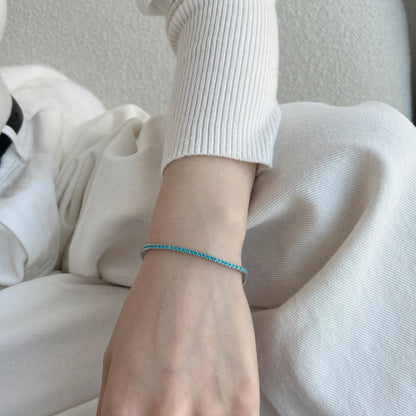 Angela Jewelry]Dazzling Exquisite Round Cut Daily Bracelet