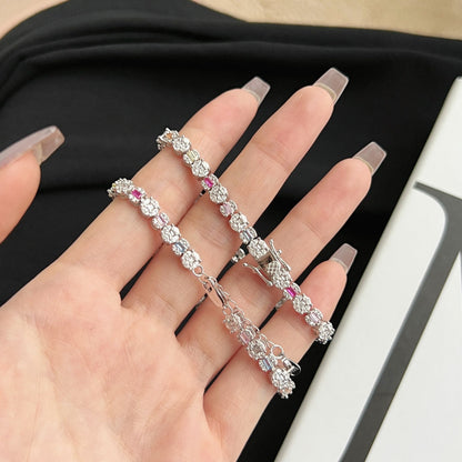 Angela Jewelry]Dazzling Radiant Multi Cut Daily Bracelet