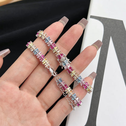 Angela Jewelry]Sparkling Exquisite Multi Cut Party Bracelet