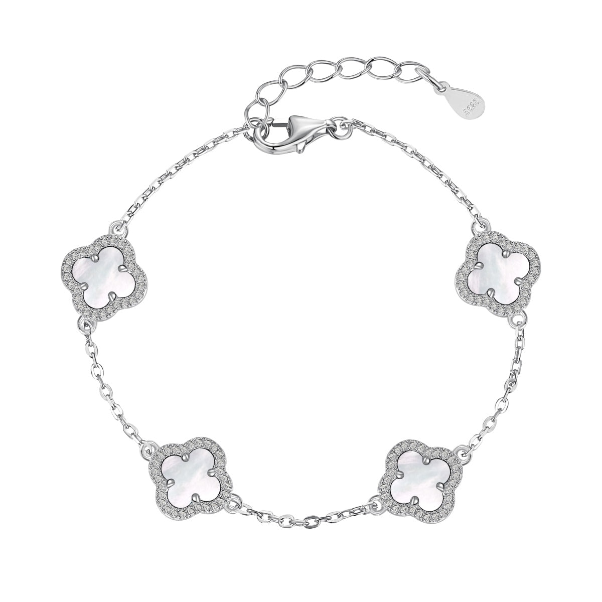 Angela Jewelry]Four-Leaf Clover Exquisite Bracelet