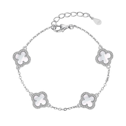 Angela Jewelry]Four-Leaf Clover Exquisite Bracelet