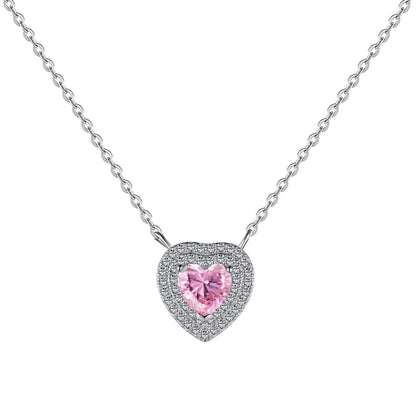 Angela Jewelry]Exquisite Heart Shape Necklace
