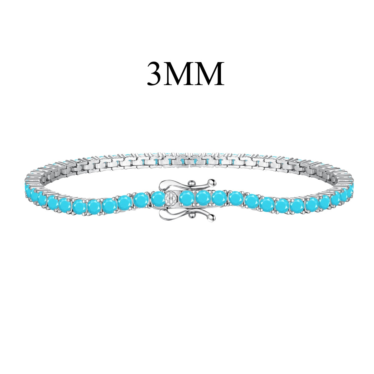 Angela Jewelry]Dainty Charming Round Cut Tennis Bracelet