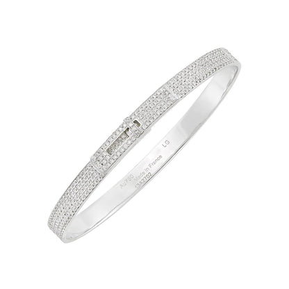 [Angela Jewellery]HM KELLY BRACELET IN SILVER AND FULL PAVE DIAMOND