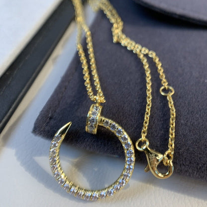 [Angela Jewellery]JUSTE NECKLACE GOLD DIAMONDS
