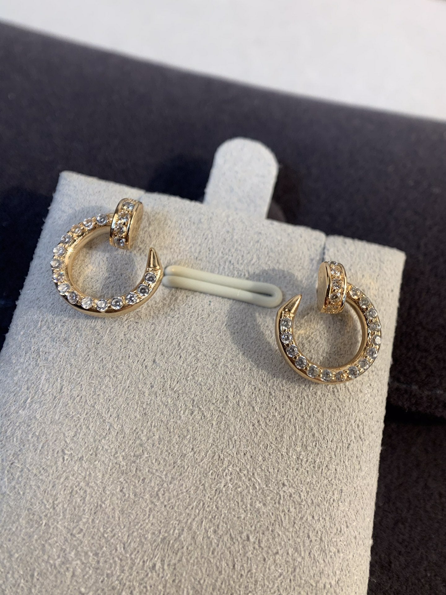 [Angela Jewellery]JUSTE EARRINGS GOLD DIAMONDS