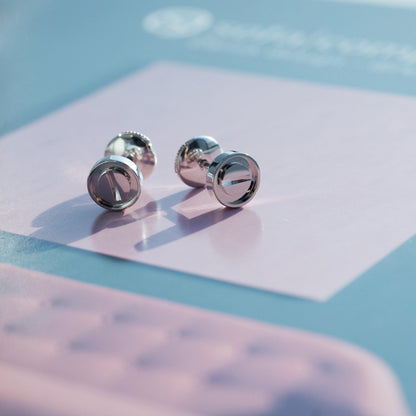 [Angela Jewellery]LOVE EARRINGS SILVER 10MM