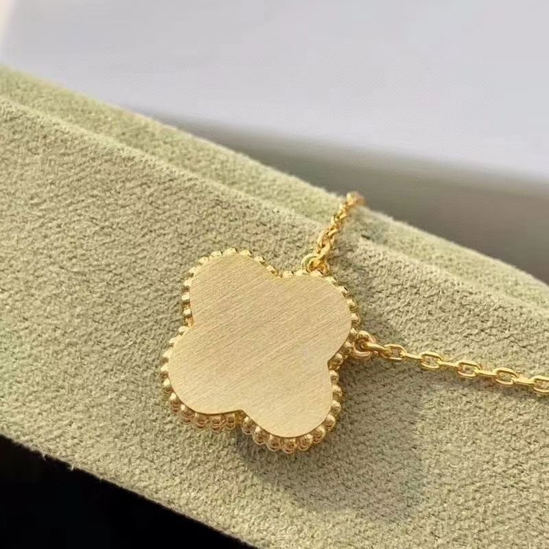 [Angela Jewellery]CLOVER 15MM DIAMOND TURQUOISE NECKLACE