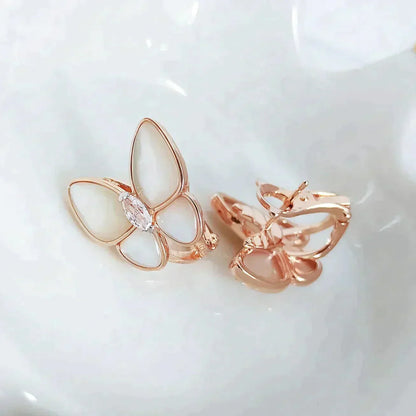 [Angela Jewellery]BUTTERFLY MOP DIAMOND EARRINGS