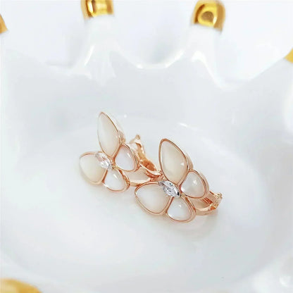 [Angela Jewellery]BUTTERFLY MOP DIAMOND EARRINGS