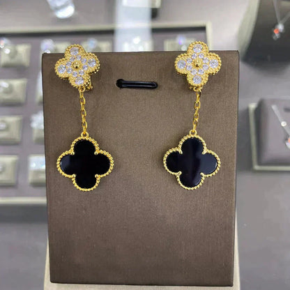 [Angela Jewellery]CLOVER  2 MOTIFS  DIAMOND  EARRINGS (MULTIPLE CHOICESç´