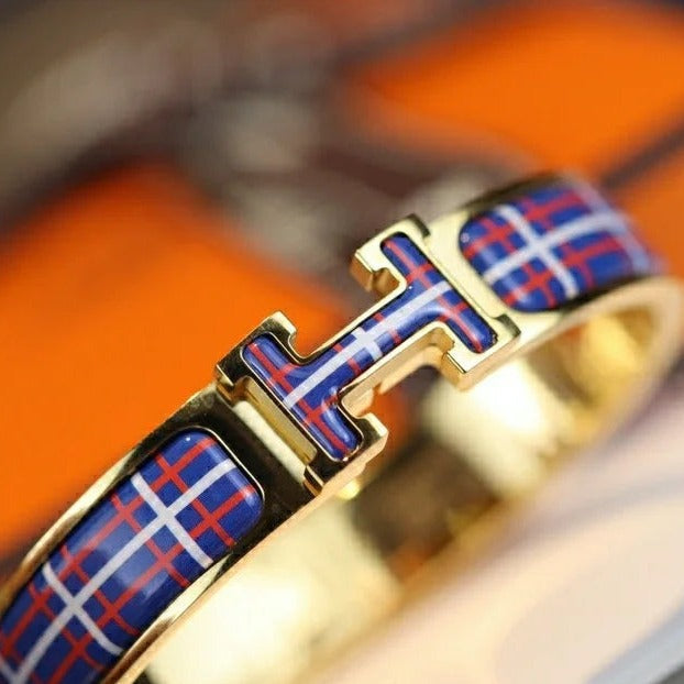 [Angela Jewellery]H TARTAN BRACELET 12MM