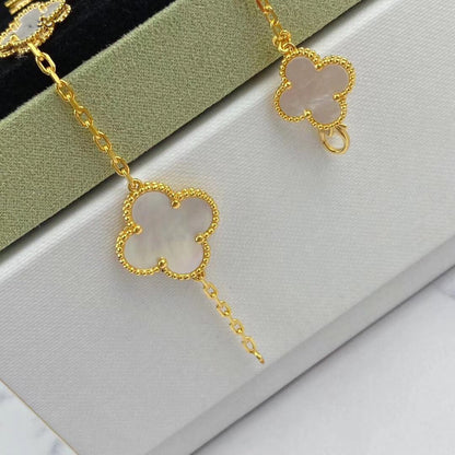 [Angela Jewellery]MAGIC CLOVER MOP GOLD BRACELET 5 MOTIFS