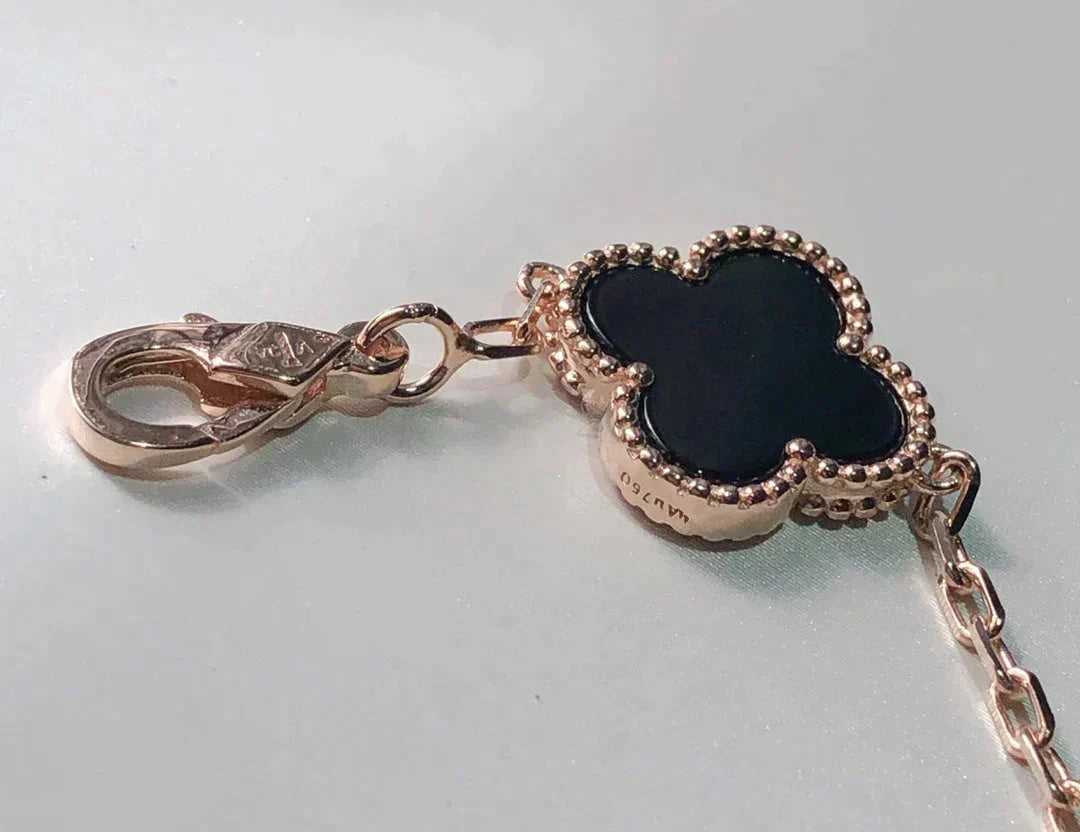 [Angela Jewellery]CLOVER 5 MOTIFS MULTICOLOR  BRACELET