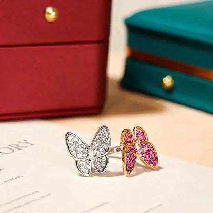 [Angela Jewellery]TWIN BUTTERFLY DIAMOND RING