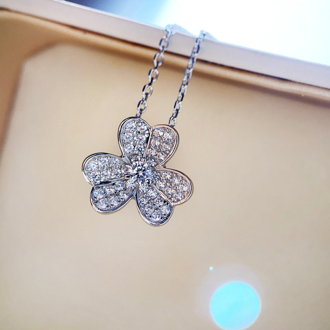 [Angela Jewellery]CLOVER DIAMOND NECKLACE SILVER