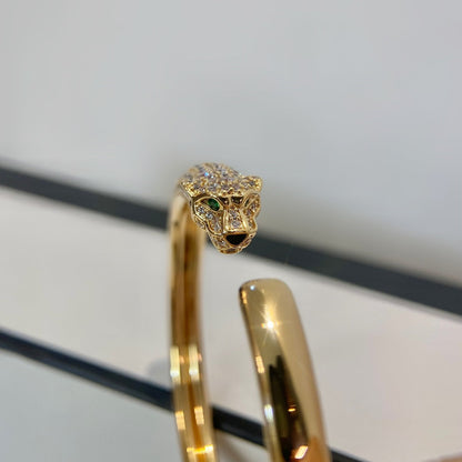 [Angela Jewellery]PANTHERE GOLD DIAMOND OPEN BRACELET