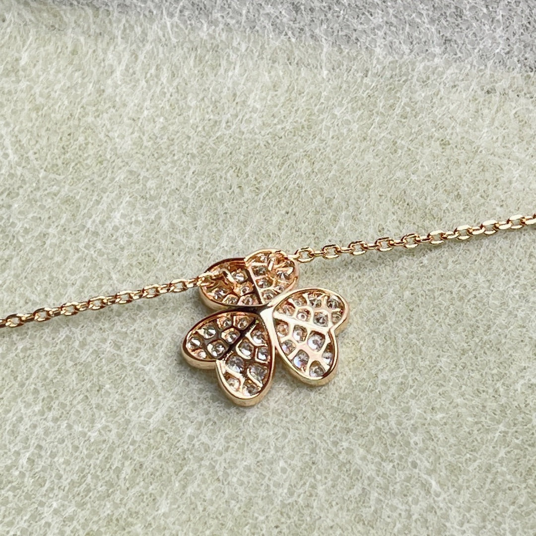 [Angela Jewellery]FLOWER DIAMOND NECKLACE
