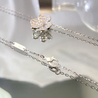 [Angela Jewellery]FLOWER DIAMOND NECKLACE