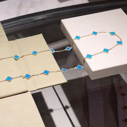 [Angela Jewellery]CLOVER 20 MOTIFS TURQUOISE GOLD