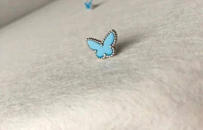 [Angela Jewellery]BUTTERFLY TURQUOISE EARRINGS SILVER
