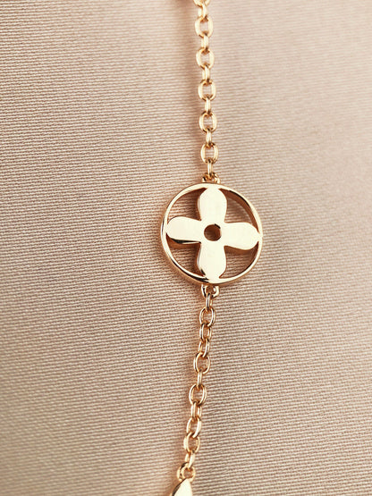 [Angela Jewellery]STAR AND SUN 7 MOTIFS GOLD BRACELET