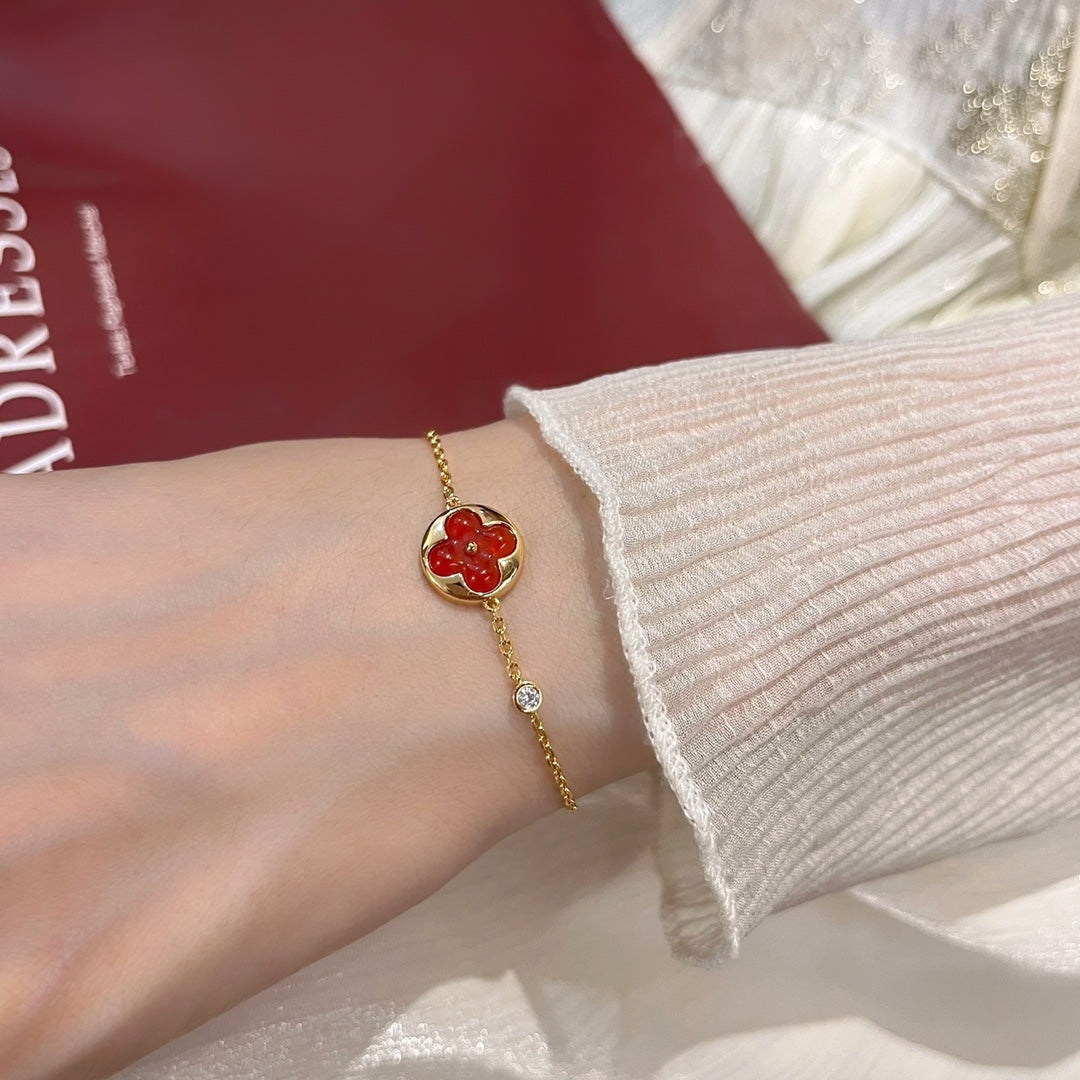 [Angela Jewellery]SUN PEDANT CARNELIAN BRACELET