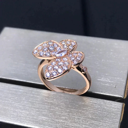 [Angela Jewellery]BUTTERFLY PINK GOLD DIAMOND RING
